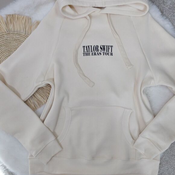 Taylor Swift The Eras Tour Beige Hoodie Size Medium NWOT - Picture 3 of 9